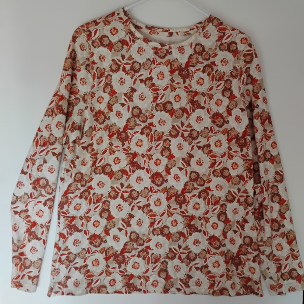 STUDIO WORKS Floral Long Sleeve Top